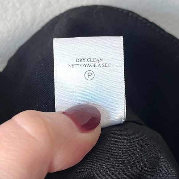 A.L.C. Black Davon High-Rise Linen-Blend Pant Size 10 Pleated Front Tapered - Picture 12 of 12